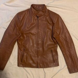 Americanino Womens Brown Leather Jacket